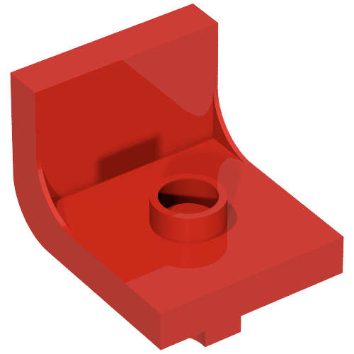 Duplo Chair 2 × 2 × 2 with One Stud Red