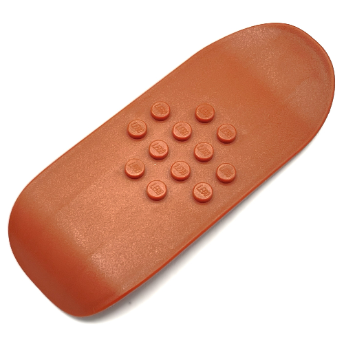 Sports Skateboard Top from McDonald's Promotional Set Rust Orange