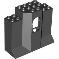 Panel 3 × 8 × 6 with Arched Window Schwarz