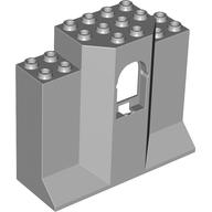 Panel 3 × 8 × 6 with Arched Window Light Bluish Gray