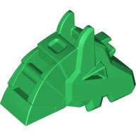 Animal / Creature Accessory, Horse Battle Helmet [Angular, Front Clip] Green