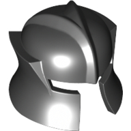 Helmet Castle with Cheek Protection Angled Schwarz