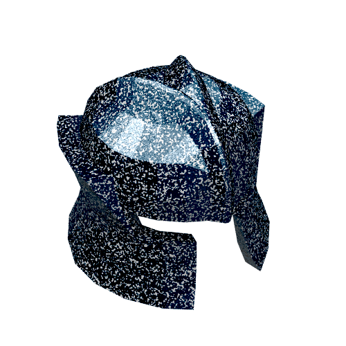 Helmet Castle with Cheek Protection Angled Speckle Black-Silver