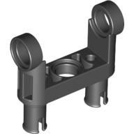 Technic Pin Connector Toggle Joint Smooth Double with 2 Pins Black