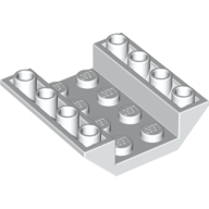 Brick Sloped Inverted 45° 4 × 4 Double with 4 × 2 Recessed White