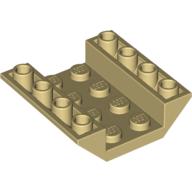 Brick Sloped Inverted 45° 4 × 4 Double with 4 × 2 Recessed Tan