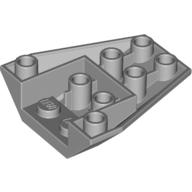 Brick Wedged, Sloped Inverted 4 × 4 Triple [2 Connections between Front Studs] Hellblaugrau
