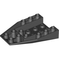 Brick Wedged, Sloped Inverted 6 × 4 with 2 Stud Connections Black