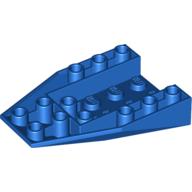 Brick Wedged, Sloped Inverted 6 × 4 with 2 Stud Connections Blau
