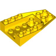 Brick Wedged, Sloped Inverted 6 × 4 with 2 Stud Connections Gelb