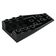 Brick Wedged, Sloped Inverted 6 × 4 with 4 Stud Connections Black