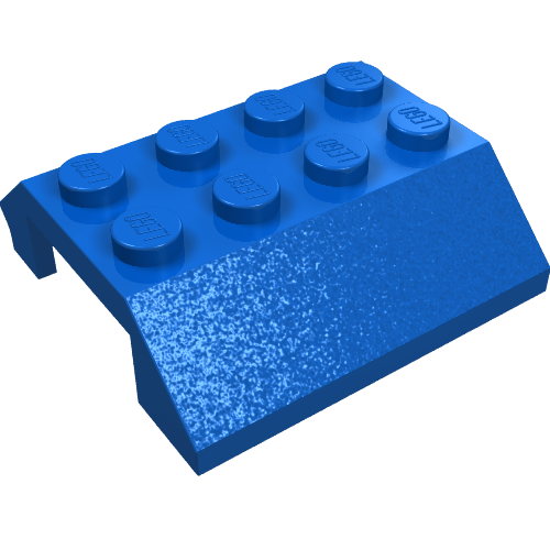 Slope 45° 4 × 4 Double with Hinge Blue