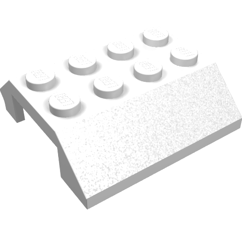 Slope 45° 4 × 4 Double with Hinge White