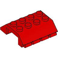 Slope 45° 4 × 4 Double with Hinge Red