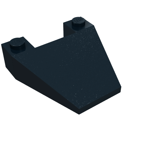 Brick Wedged, Sloped 4 × 4 Taper Schwarz