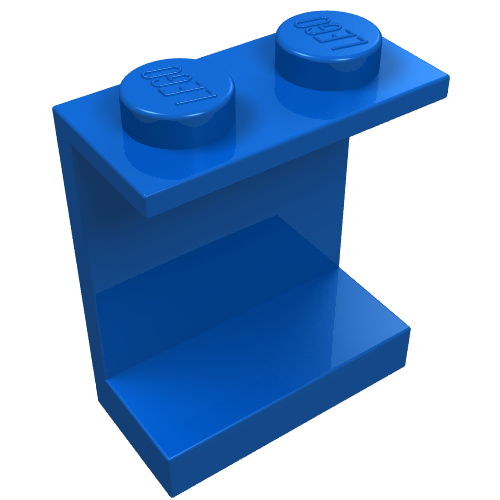 Panel 1 × 2 × 2 [Solid Studs] Blue