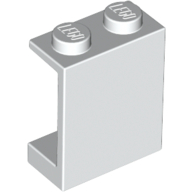 Panel 1 × 2 × 2 [Solid Studs] White