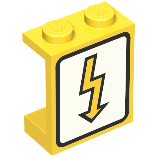Panel 1 × 2 × 2 with Utility Arrow Print [6671] Yellow