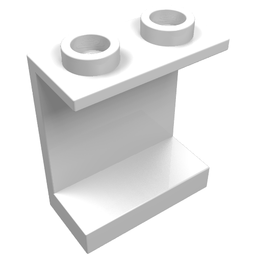 Panel 1 × 2 × 2 [Hollow Studs] White
