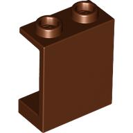 Panel 1 × 2 × 2 [Hollow Studs] Reddish Brown