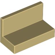 Panel 1 × 2 × 1 [Square Corners] Tan