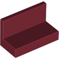 Panel 1 × 2 × 1 [Square Corners] Dark Red