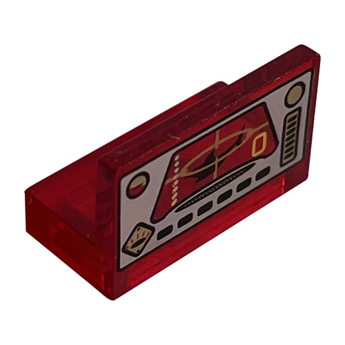 Panel 1 × 2 × 1 with Ogel Control Panel Print Trans-Red