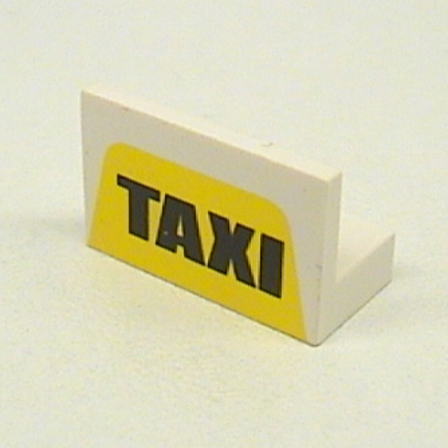 Panel 1 × 2 × 1 with 'TAXI' on Yellow Print Weiß