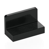 Panel 1 × 2 × 1 [Rounded Corners] Schwarz