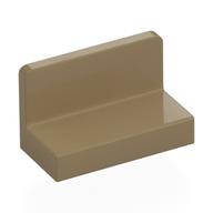 Panel 1 × 2 × 1 [Rounded Corners] Dark Tan