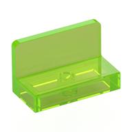 Panel 1 × 2 × 1 [Rounded Corners] Trans-Bright Green