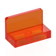 Panel 1 × 2 × 1 [Rounded Corners] Trans-Neon Orange