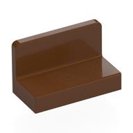 Panel 1 × 2 × 1 [Rounded Corners] Rotbraun