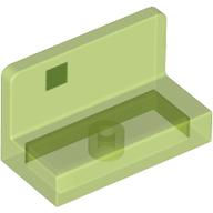 Panel 1 × 2 × 1 [Rounded Corners] with Green Square Trans-Bright Green