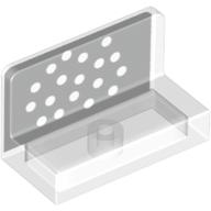 Panel 1 × 2 × 1 with Black Square, White Dots print Trans-Clear
