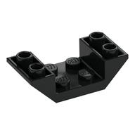 Brick Sloped Inverted 45° 4 × 2 Double with 2 × 2 Recessed Black