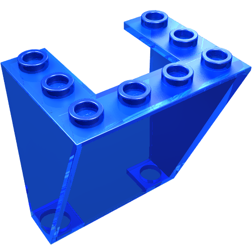 Windscreen 3 × 4 × 4 Inverted Trans-Dark Blue
