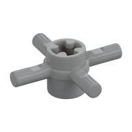 Technic Axle Connector Hub with 4 Bars at 90° Hellblaugrau
