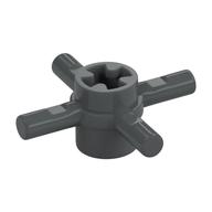 Technic Axle Connector Hub with 4 Bars at 90° Dunkelblaugrau