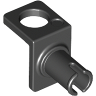 Minifig Neckwear Bracket with Technic Pin Black