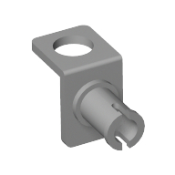 Minifig Neckwear Bracket with Technic Pin Hellblaugrau