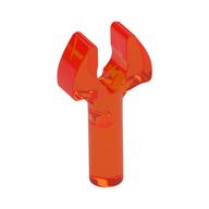 Bar 1L with Clip [Cut Edges and One Side Hole] [Gap in Clip] Transparent-Neonorange