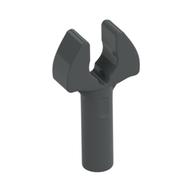 Bar 1L with Clip [Cut Edges and One Side Hole] [Gap in Clip] Dunkelblaugrau