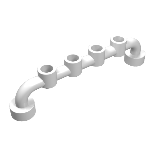 Bar 1 × 6 [Open Studs] White