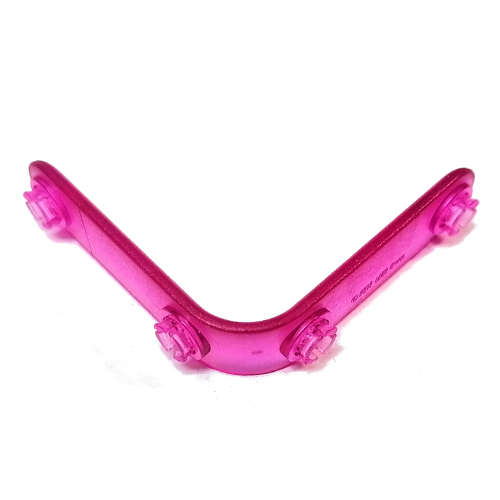 Clikits Connector, L-Bent 6 × 6 with 4 Pins Trans-Dark Pink