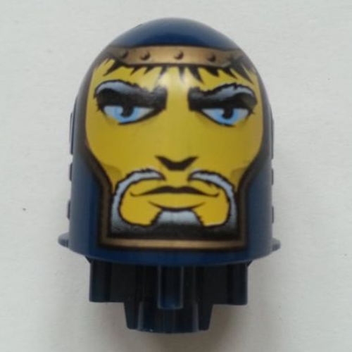 Large Figure Head, Round Top with Jayko, King Print (Series 3) Dark Blue
