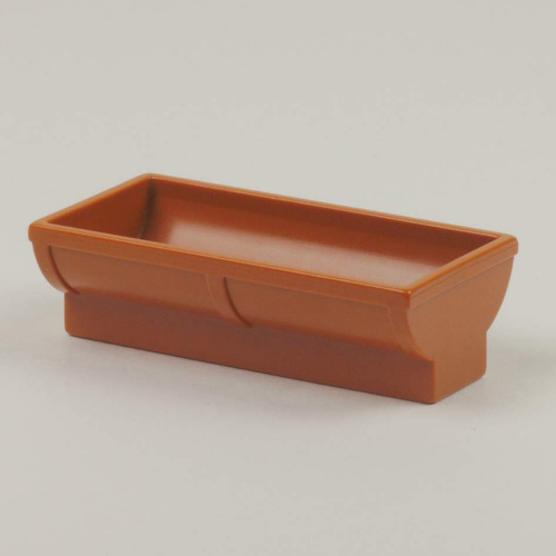 Duplo Horse Trough 2 × 4 × 2 Dark Orange