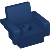 Duplo Chair with 1 Stud Dark Blue