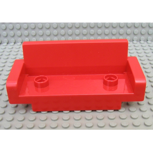 Duplo Couch / Sofa 2 × 6, with Two Studs Rot