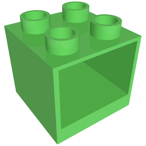 Duplo Cabinet 2 × 2 × 1.5 Fabuland Lime